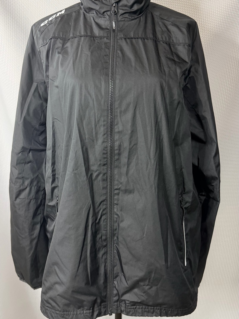 Men's Black Lightweight Full-Zip Jacket